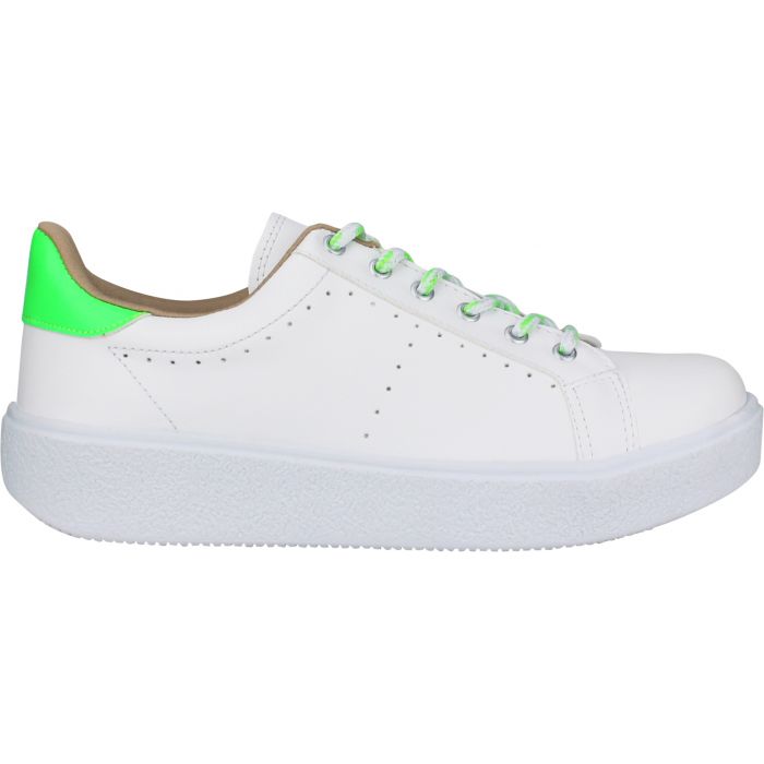 Love Rio Low-Top Faux Leather Sneakers - Neon Green