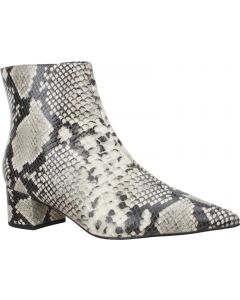 Carrano Julia Leather Bootie Python Embossed - Ice