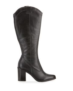 Bruno Menegatti Dallas Tall Leather Boots - Black