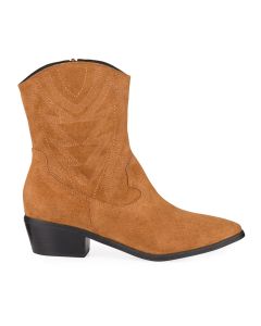 Bruno Menegatti Dakota Leather Suede Western Boots - Whiskey
