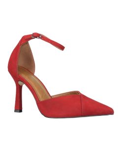 Bruno Menegatti Leather Dress Sandal w/Ankle Strap - Red