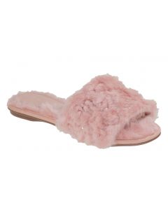 Valentina belle-fluffy slide rose sequins flat slippers