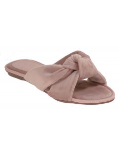 Valentina chloe-velvet knotted rose flat slippers