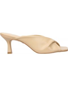 Carrano Sage Slide Leather Sandal- Cream