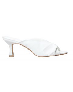 Carrano Sage Slide Leather Sandal-White