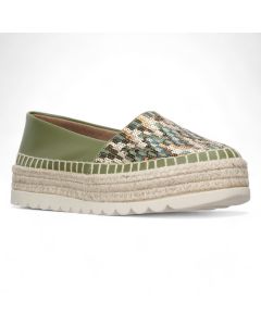 Love Rio Lily Espadrille Sequins- Green