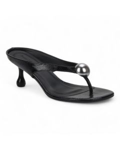 Bruno Menegatti Vera Thong Sandal Patent Leather - Black
