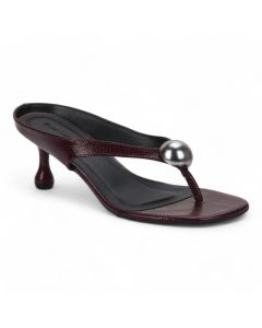 Bruno Menegatti Vera Thong Sandal Patent Leather - Mulberry