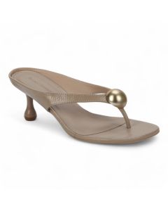 Bruno Menegatti Vera Thong Sandal Patent Leather - Taupe