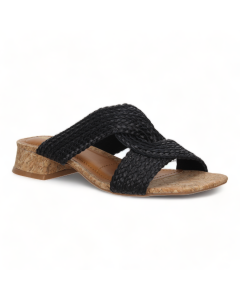 Bruno Menegatti Verina Sandals Straw/Cork - Black