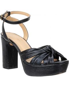 Bruno Menegatti Lauren Leather Dress Sandal - Black