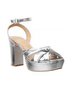 Bruno Menegatti Lauren Leather Dress Sandal - Silver