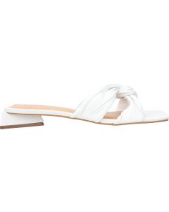 Carrano Serenity Leather Slide Sandal - White