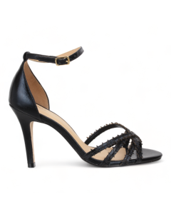 Bruno Menegatti Stars Dress Heel Sandals - Black