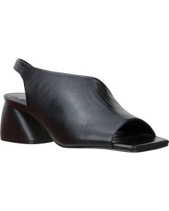 Carrano Rexana Slingback Leather Sandal-Black