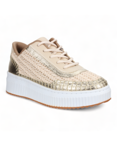 Love Rio Avery Embossed Sneakers - Gold