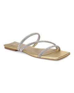 Carrano Sue Dress Flat Sandal Metallic Leather - Gold