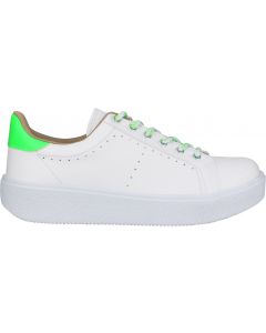 Love Rio Low-Top Faux Leather Sneakers - Neon Green